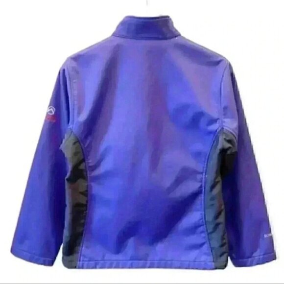 The North  Face Jacket Fleece Lined Soft Shell Purple Grey Size Medium - Picture 2 of 16